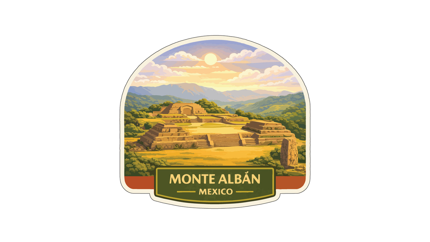 the ancient ruins of Monte Albán, a significant archaeological site located in Mexico.