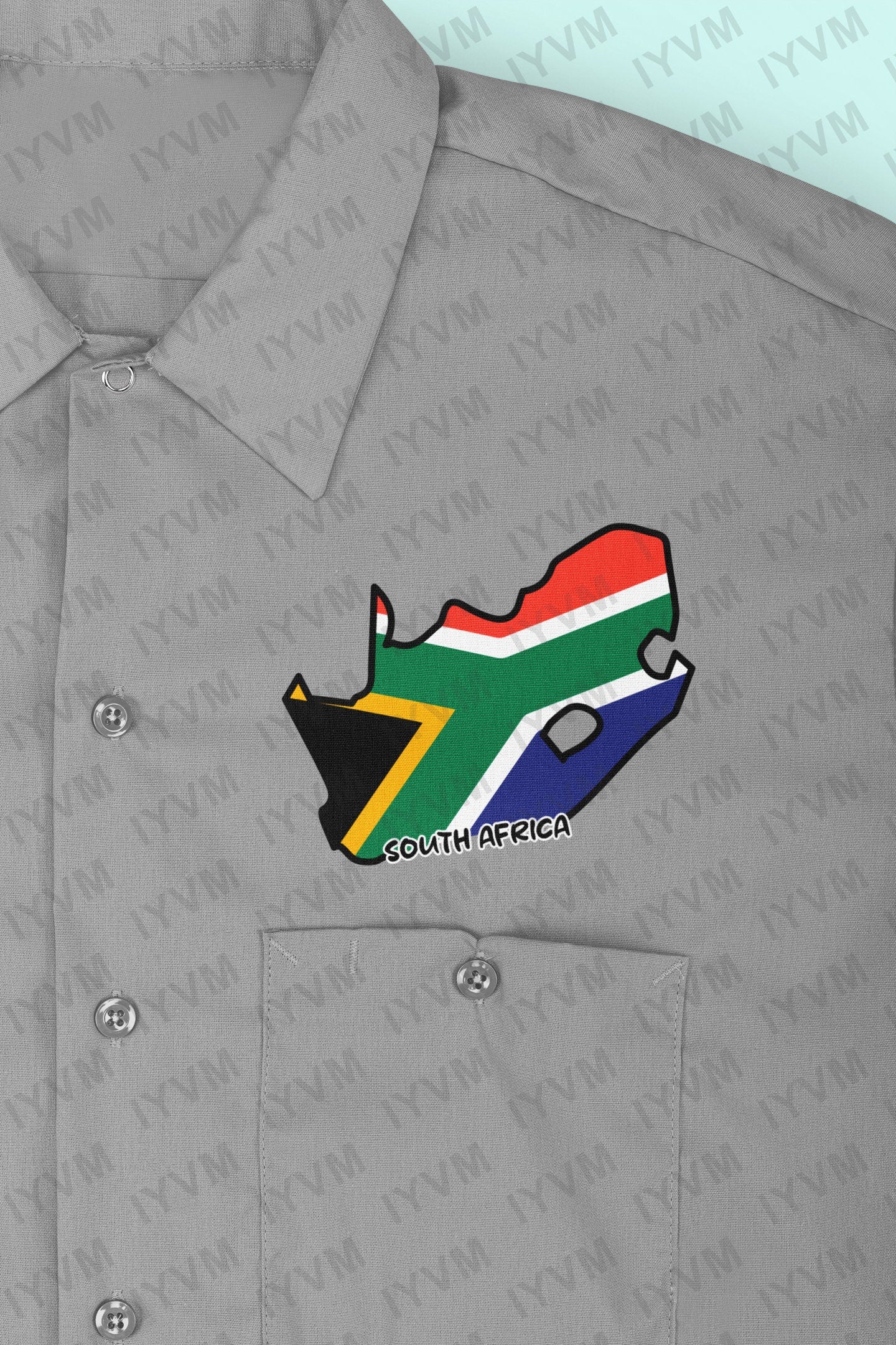 South Africa Map Iron On Heat Transfer Vinyl HTV / Republic of South Africa / RSA / Pretoria / Cape Town / Bloemfontein / Johannesburg