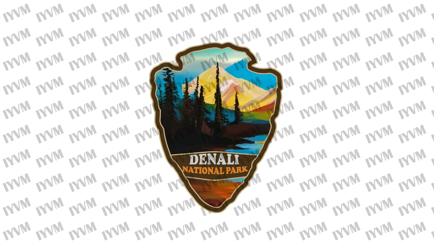 Denali National Park Sticker Decal - US National Parks Series