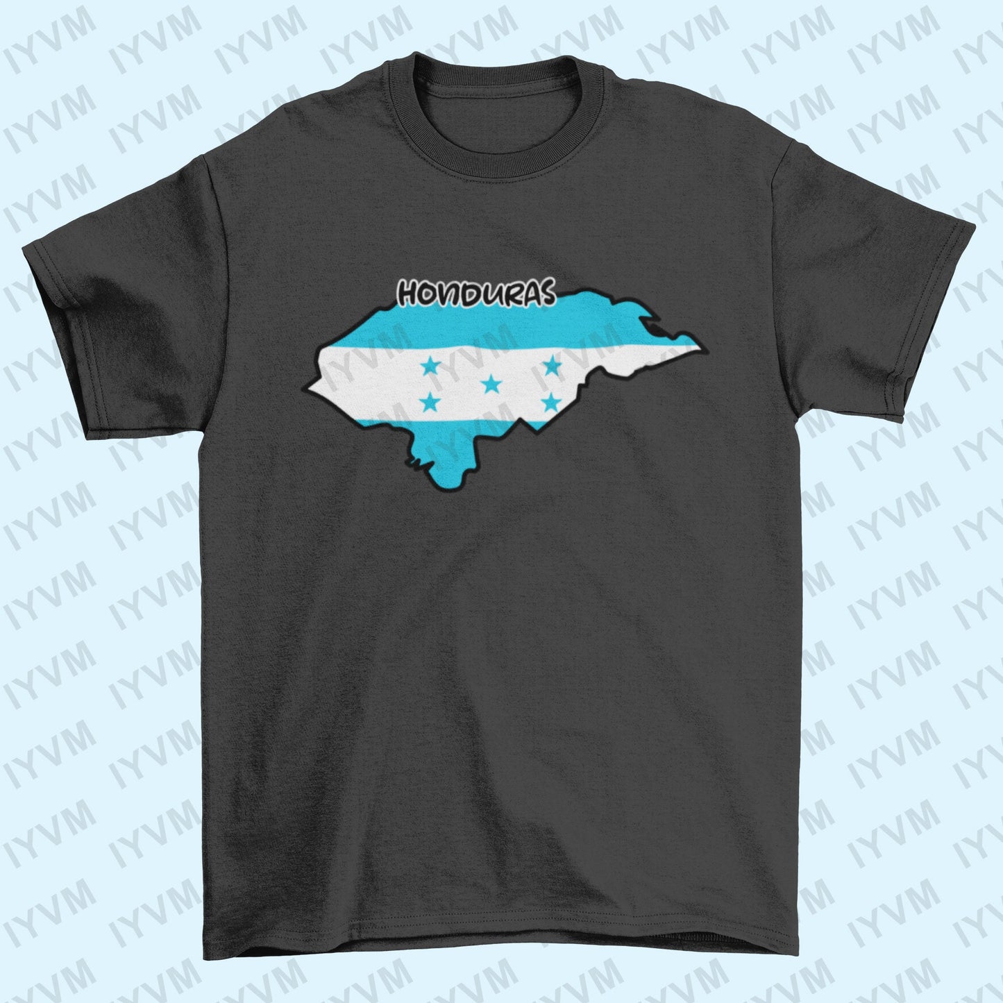Honduras Map Iron On Heat Transfer Vinyl HTV / Republic of Honduras / Libre, Soberana e Independiente / Tegucigalpa / Honduran