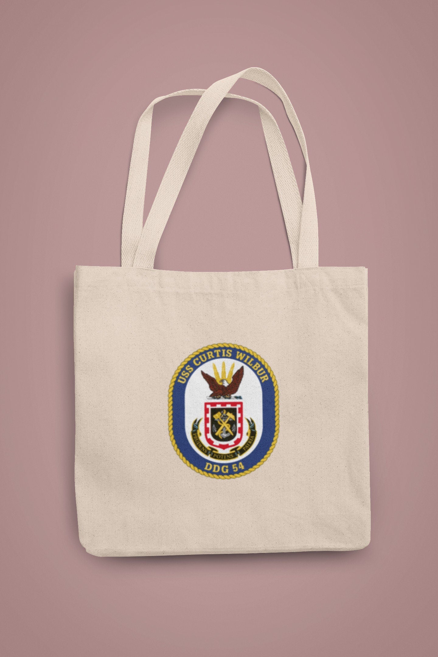 USS Curtis Wilbur DDG-54 Badge Iron On Heat Transfer Vinyl HTV Arleigh Burke Class Destroyer