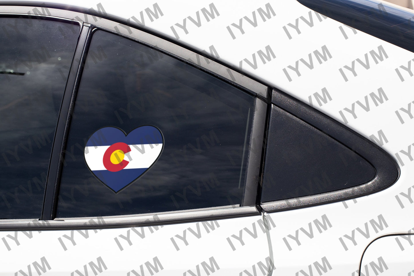 State of Colorado Flag Heart Sticker Decal  USA Colorado State  Denver  The Centennial State  Buffalo Plains State  Colorful Colorado /