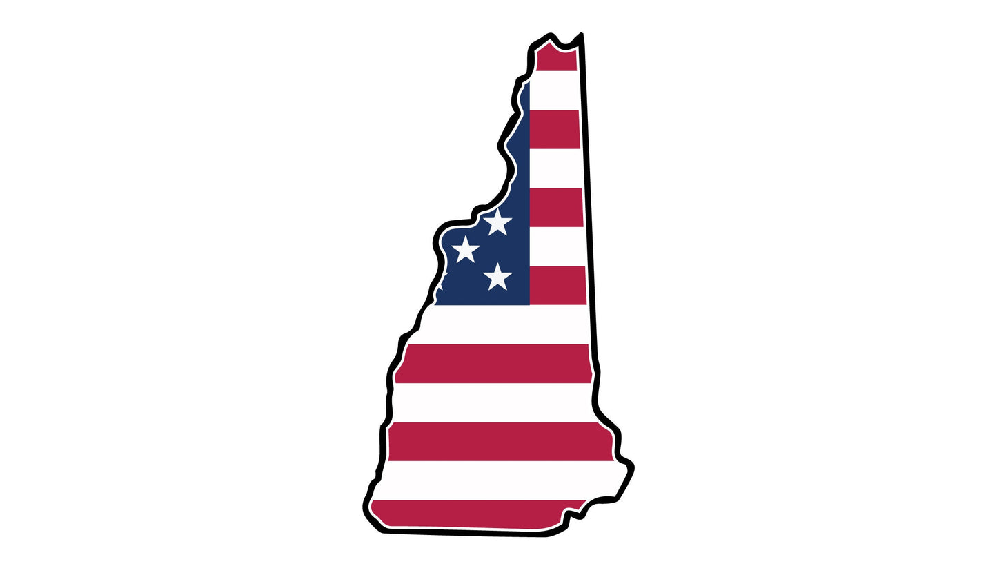 a map of the state of indiana with the american flag