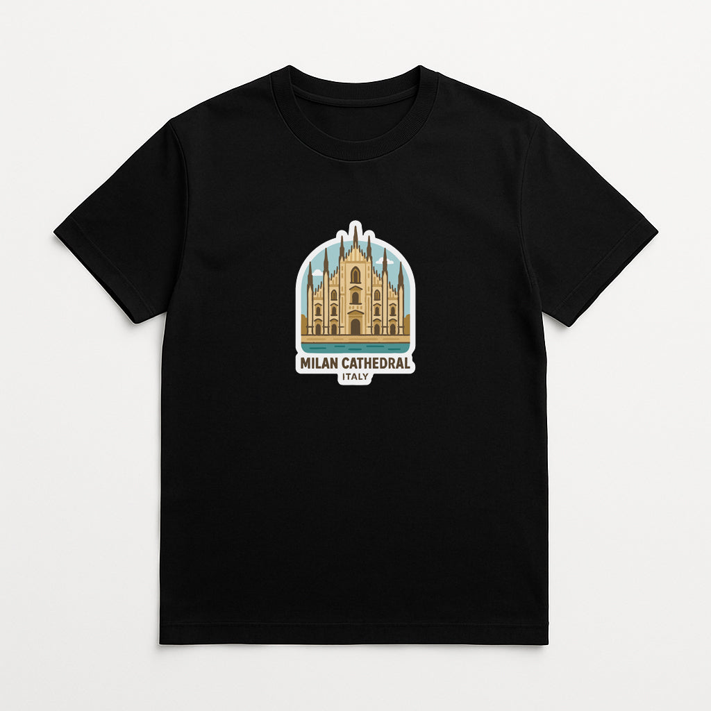 Milan Cathedral Italy Iron On Heat Transfer Vinyl HTV Die-Cut Symbolic Landmark