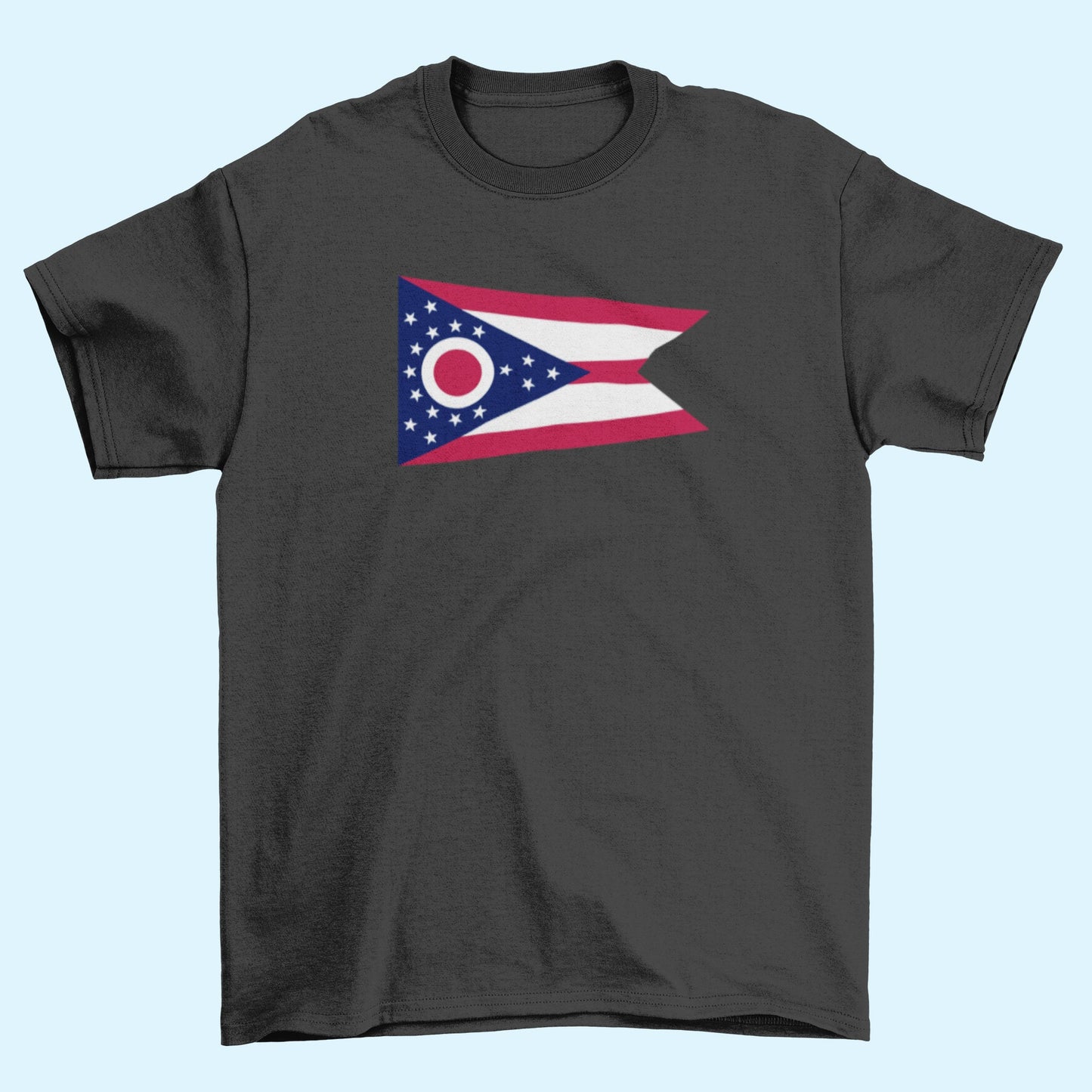 State of Ohio Flag Iron On Heat Transfer Vinyl HTV  Ohio State  Columbus  The Buckeye State  Birthplace of Aviation  The Heart of It All