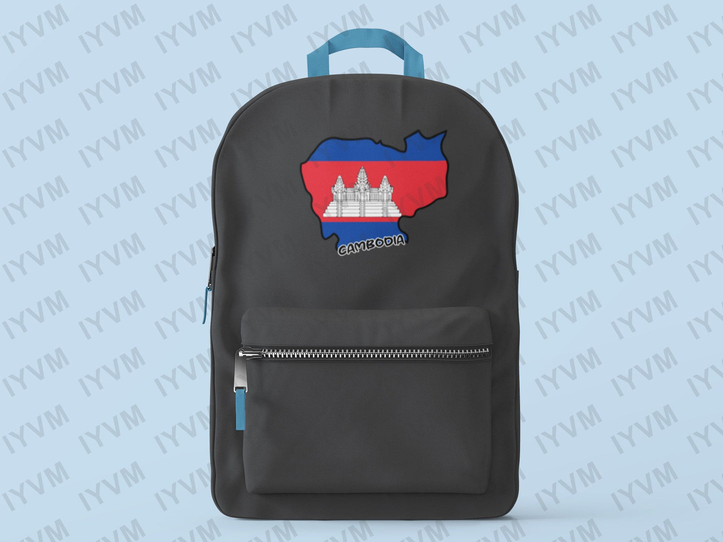 Cambodia Map Iron On Heat Transfer Vinyl HTV / Phnom Penh / Kampuchea / Kingdom of Cambodia
