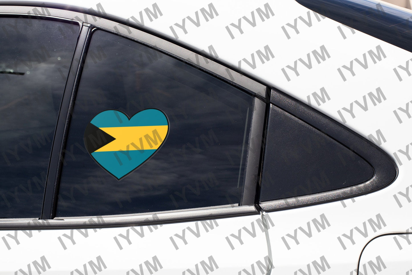 The Bahamas Flag Sticker Decal / Nassau / Commonwealth of The Bahamas / Bahamian