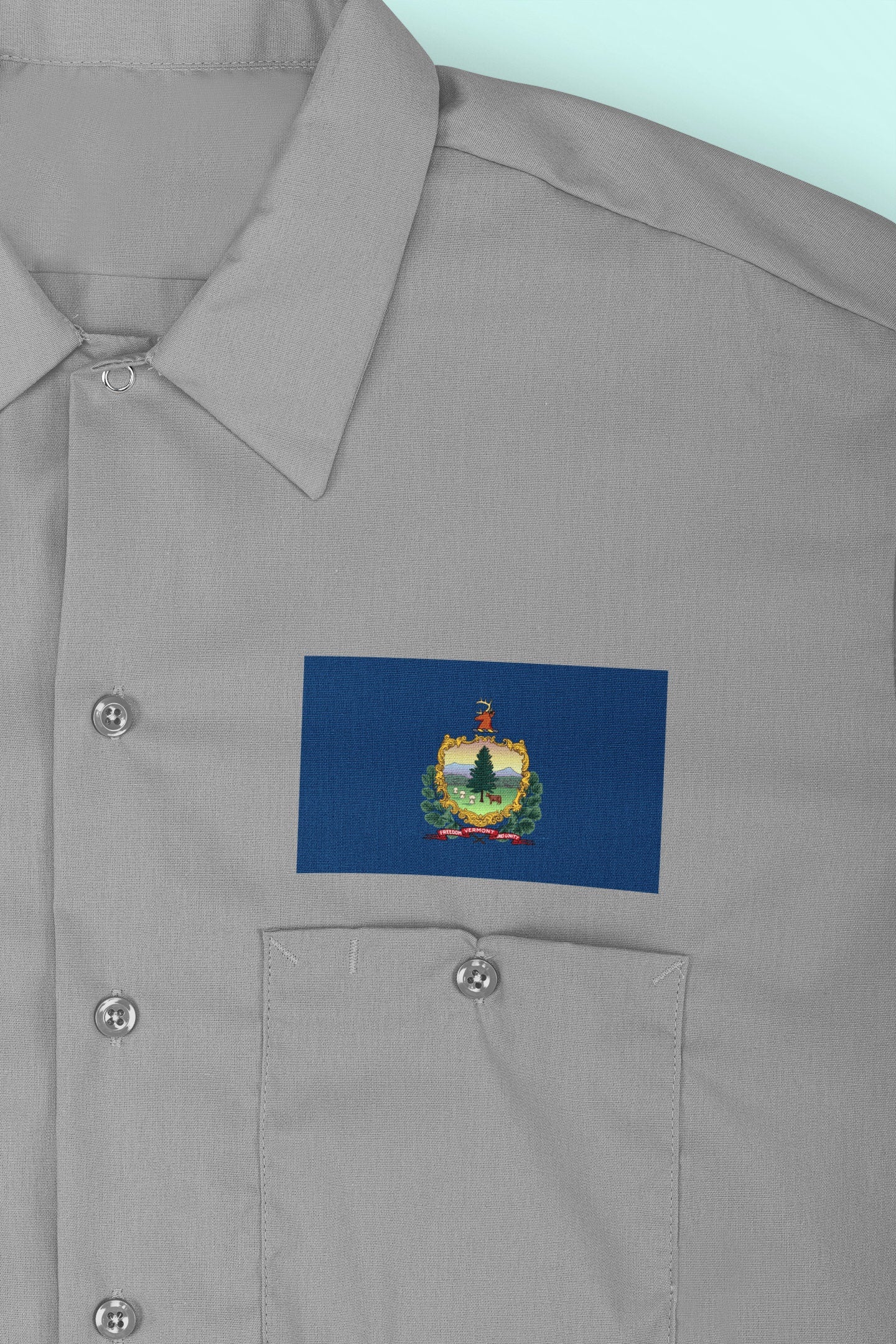 State of Vermont Flag Iron On Heat Transfer Vinyl HTV  Vermont State  Montpelier  The Green Mountain State /