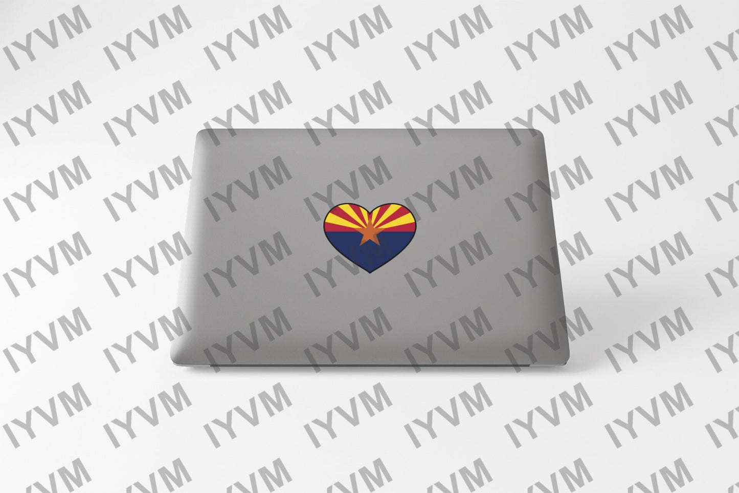State of Arizona Flag Heart Sticker Decal  USA Arizona State  Phoenix  The Grand Canyon State  Apache State  Aztec State / Baby State /