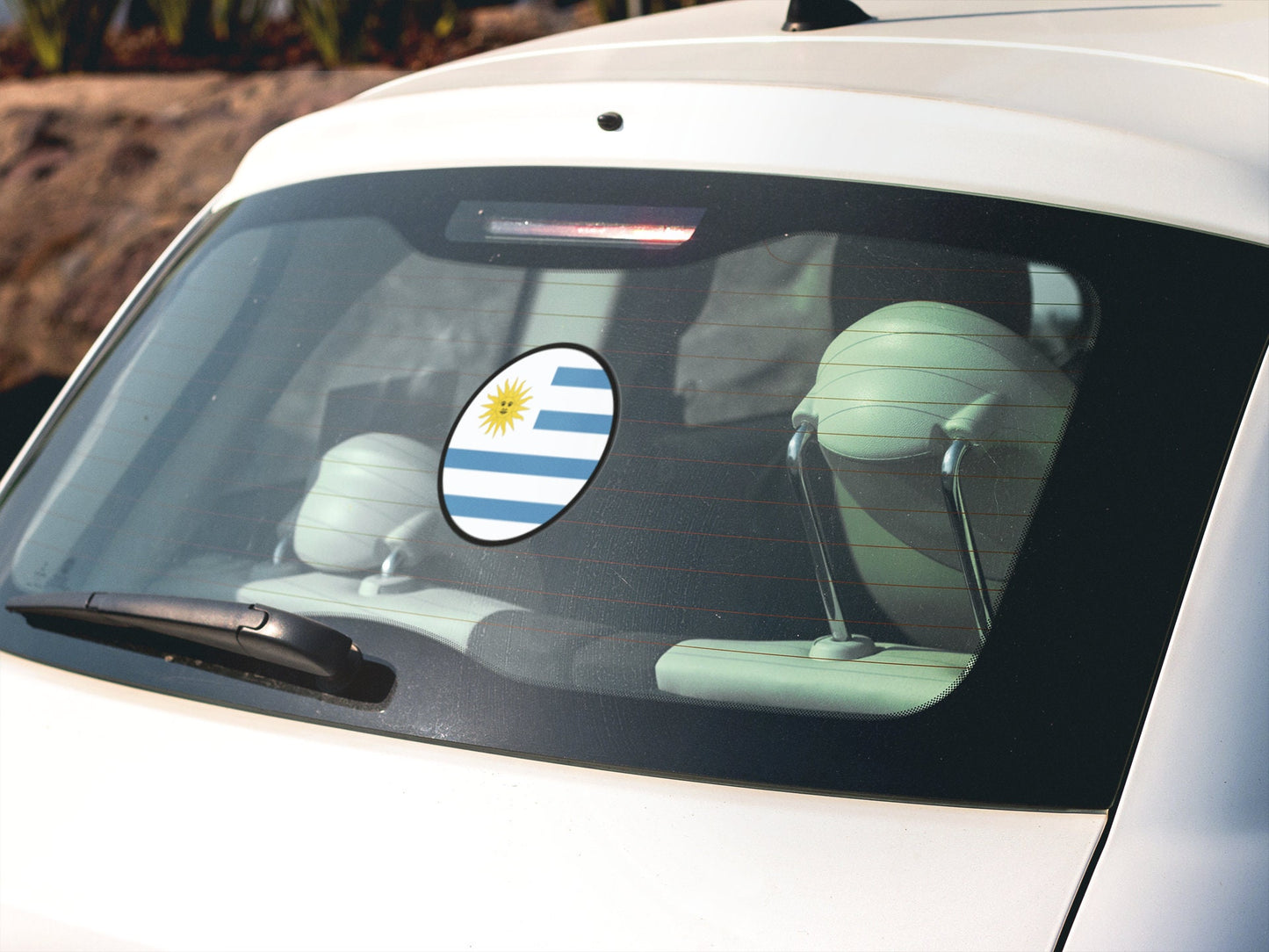 Uruguay Flag Circle Sticker Decal