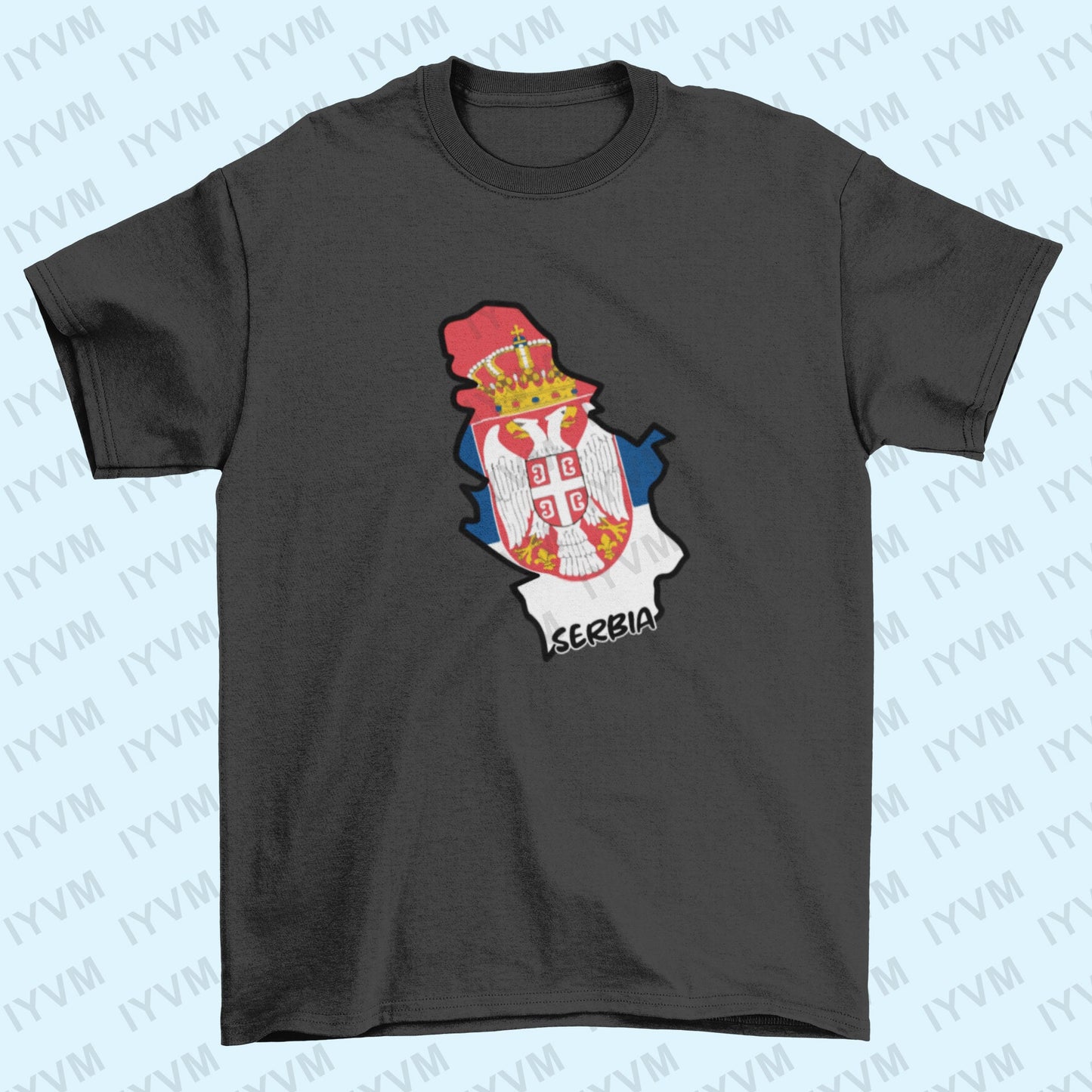 Serbia Map Iron On Heat Transfer Vinyl HTV / Republic of Serbia / Република Србија / Belgrade / Serbian /