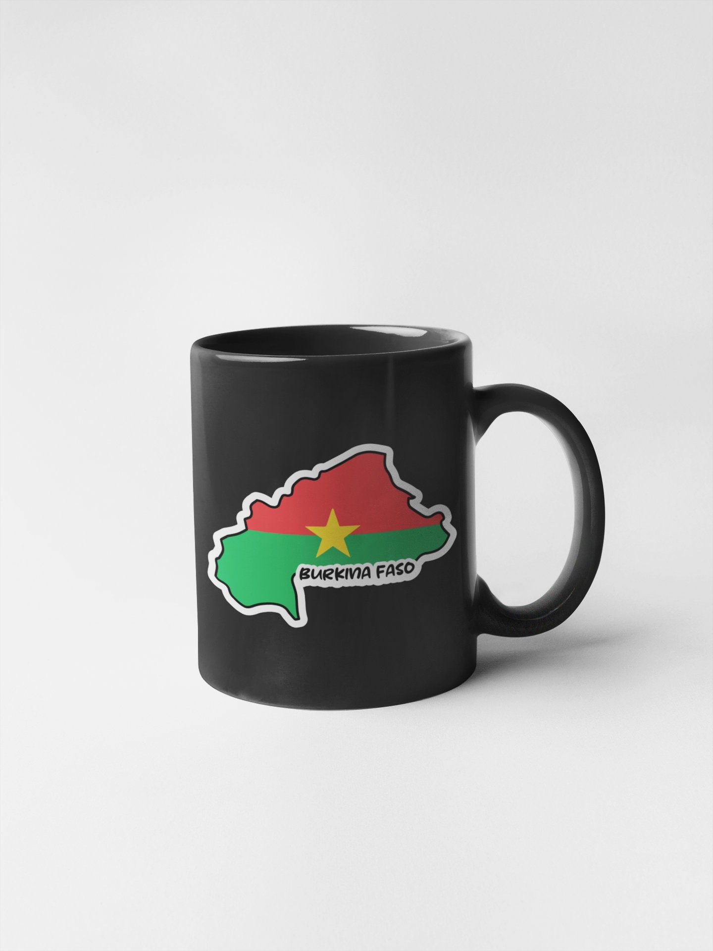 Burkina Faso Map Flag Sticker Decal
