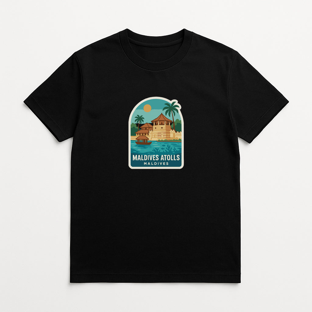 Maldives Atolls Maldives Iron On Heat Transfer Vinyl HTV Die-Cut Symbolic