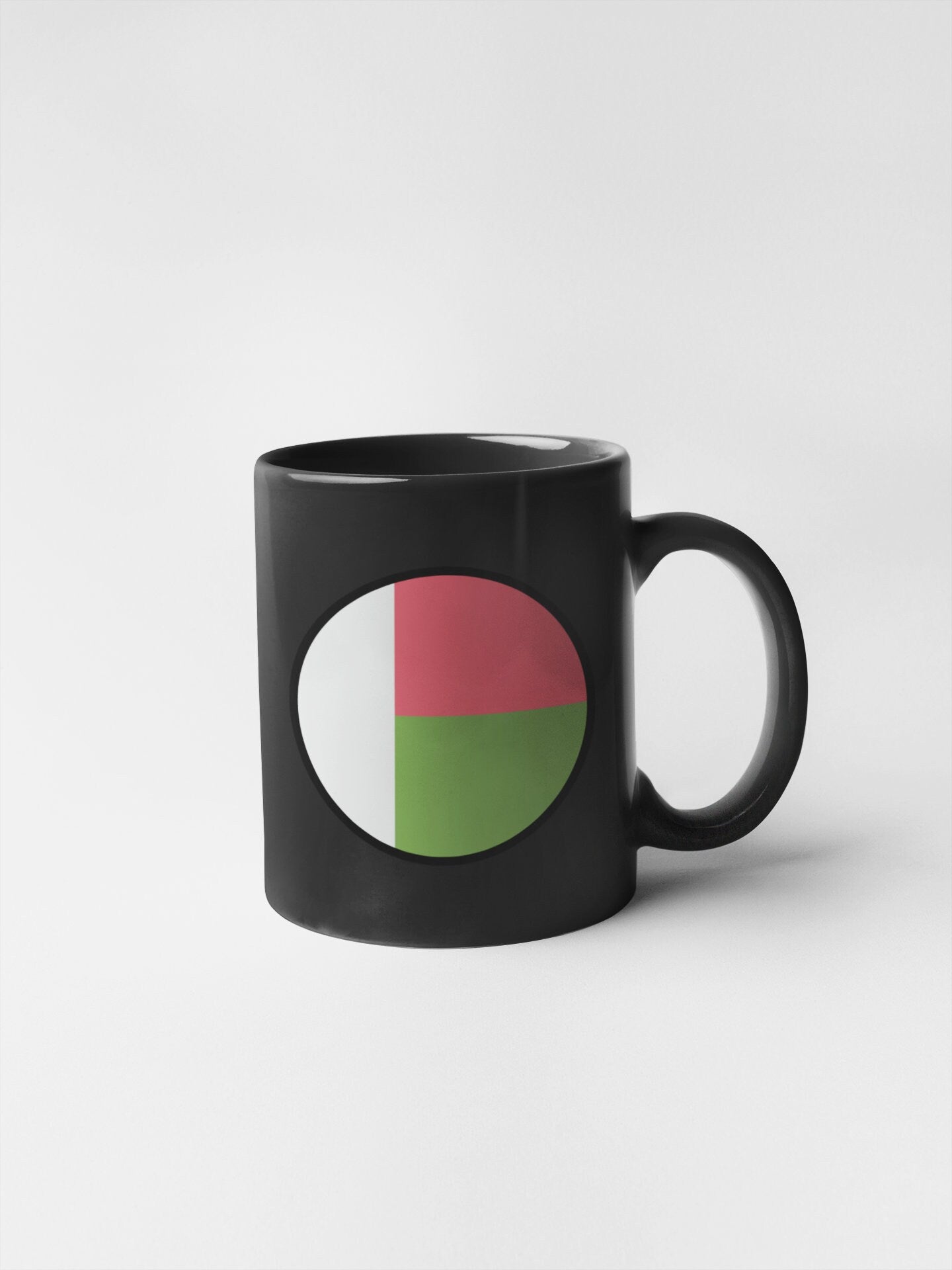 Madagascar Flag Circle Sticker Decal