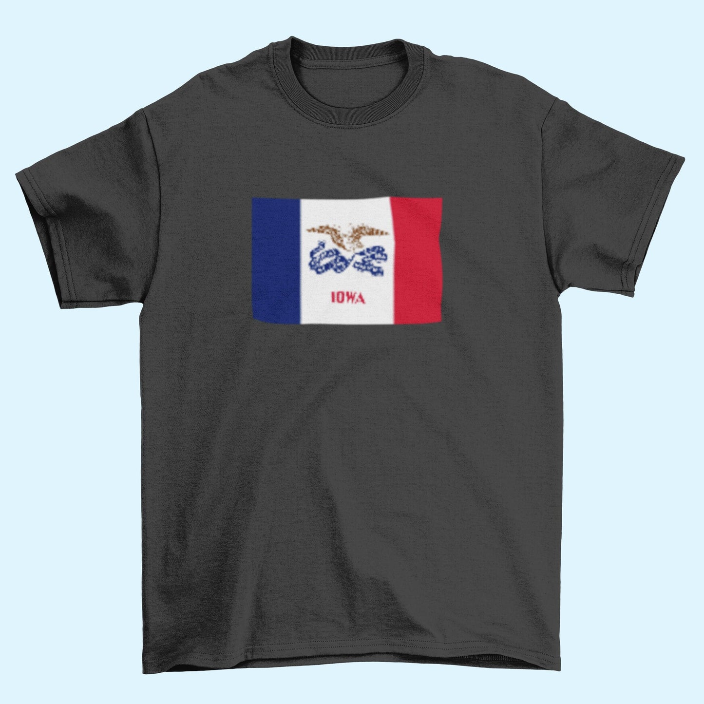State of Iowa Flag Iron On Heat Transfer Vinyl HTV  Iowa State  Des Moines  The Hawkeye State