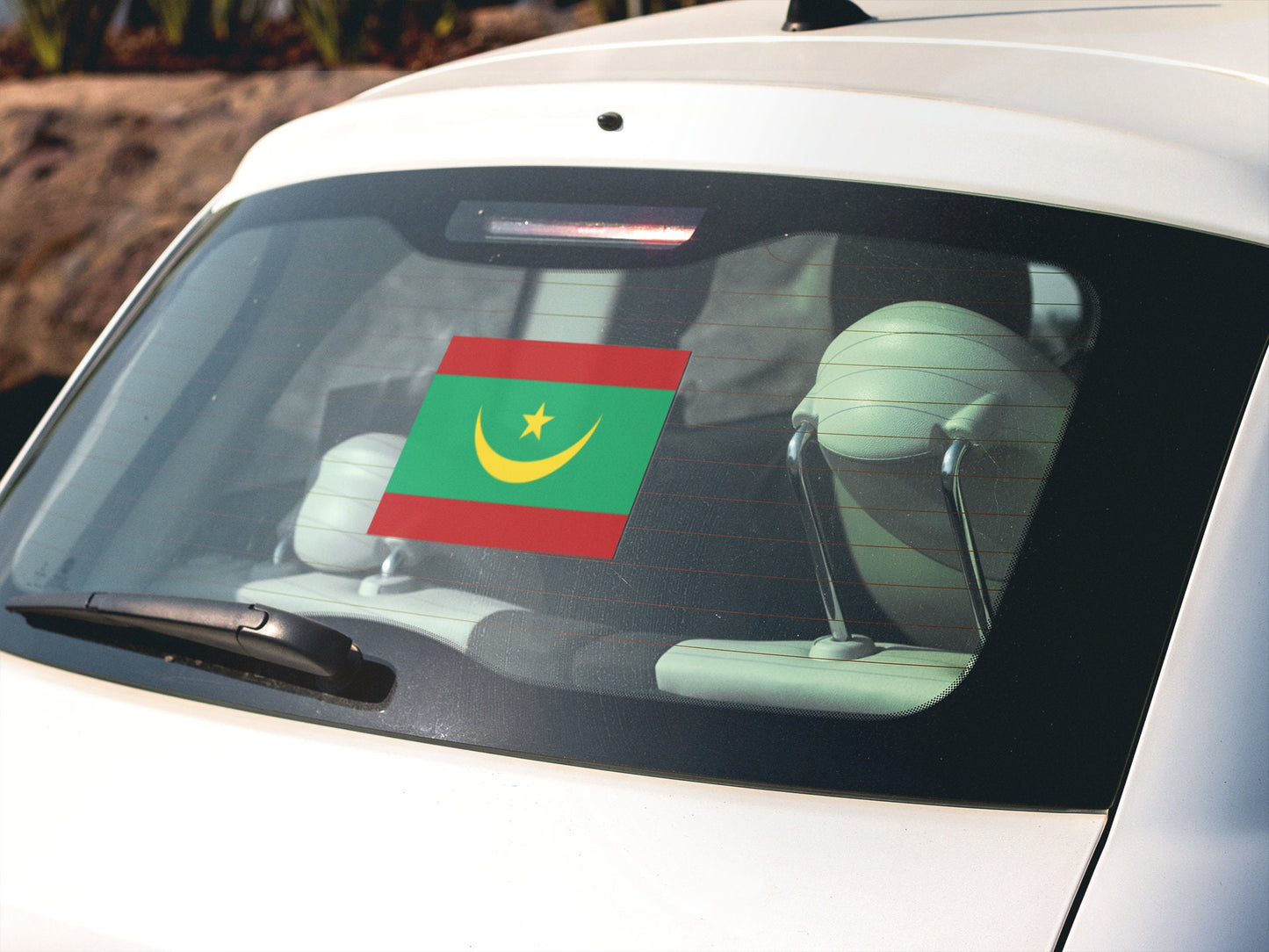 Mauritania Flag Sticker Decal