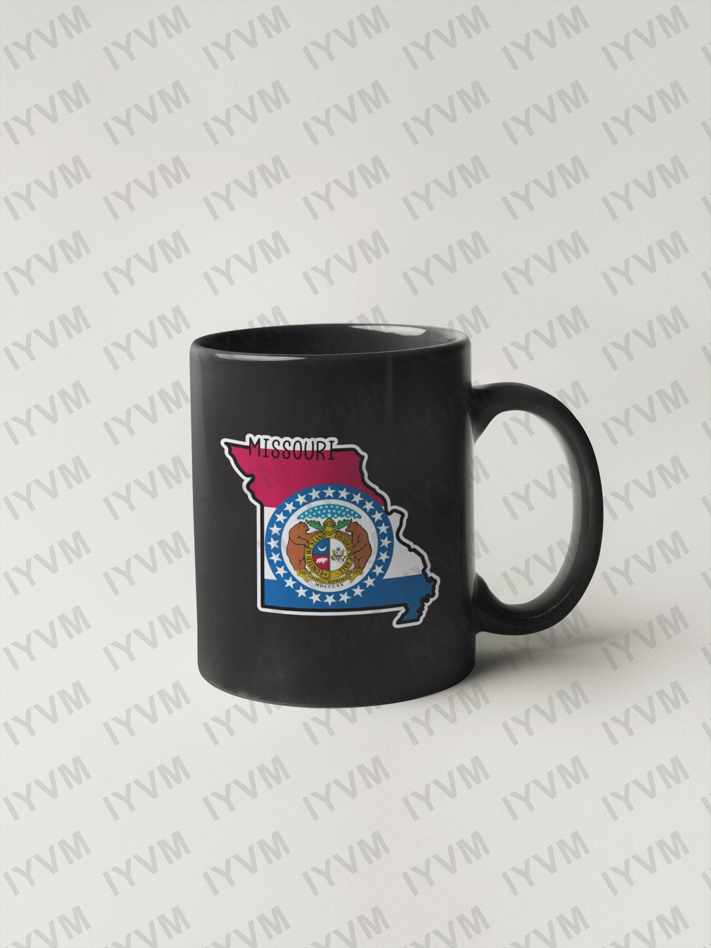 State of Missouri Map Flag Sticker Decal  USA Missouri State  Jefferson City  The Show Me State  Bullion State  Gateway to the West