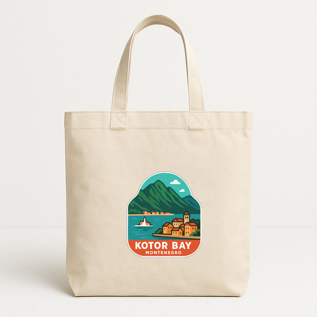 Kotor Bay Montenegro Iron On Heat Transfer Vinyl HTV Die-Cut Symbolic Landmark