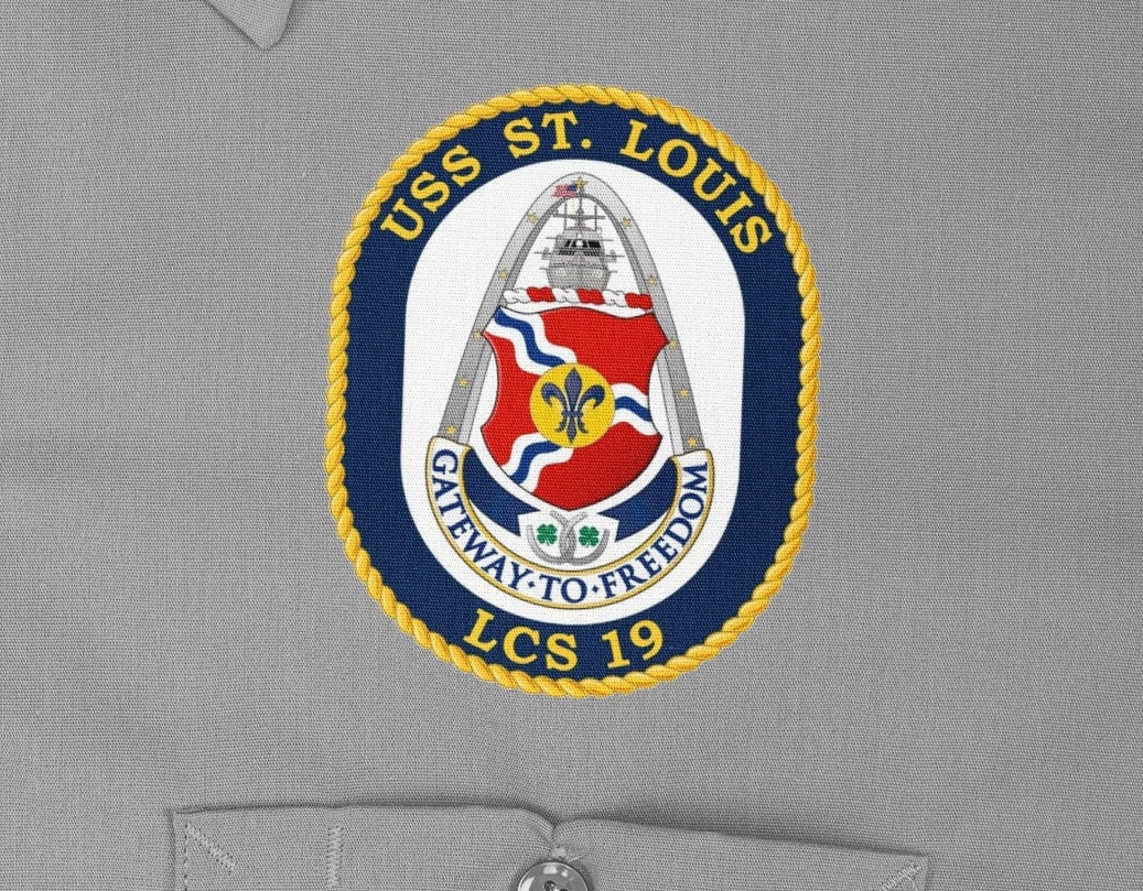 USS St. Louis LCS-19 Badge Iron On Heat Transfer Vinyl HTV Freedom Class Littoral combat ship