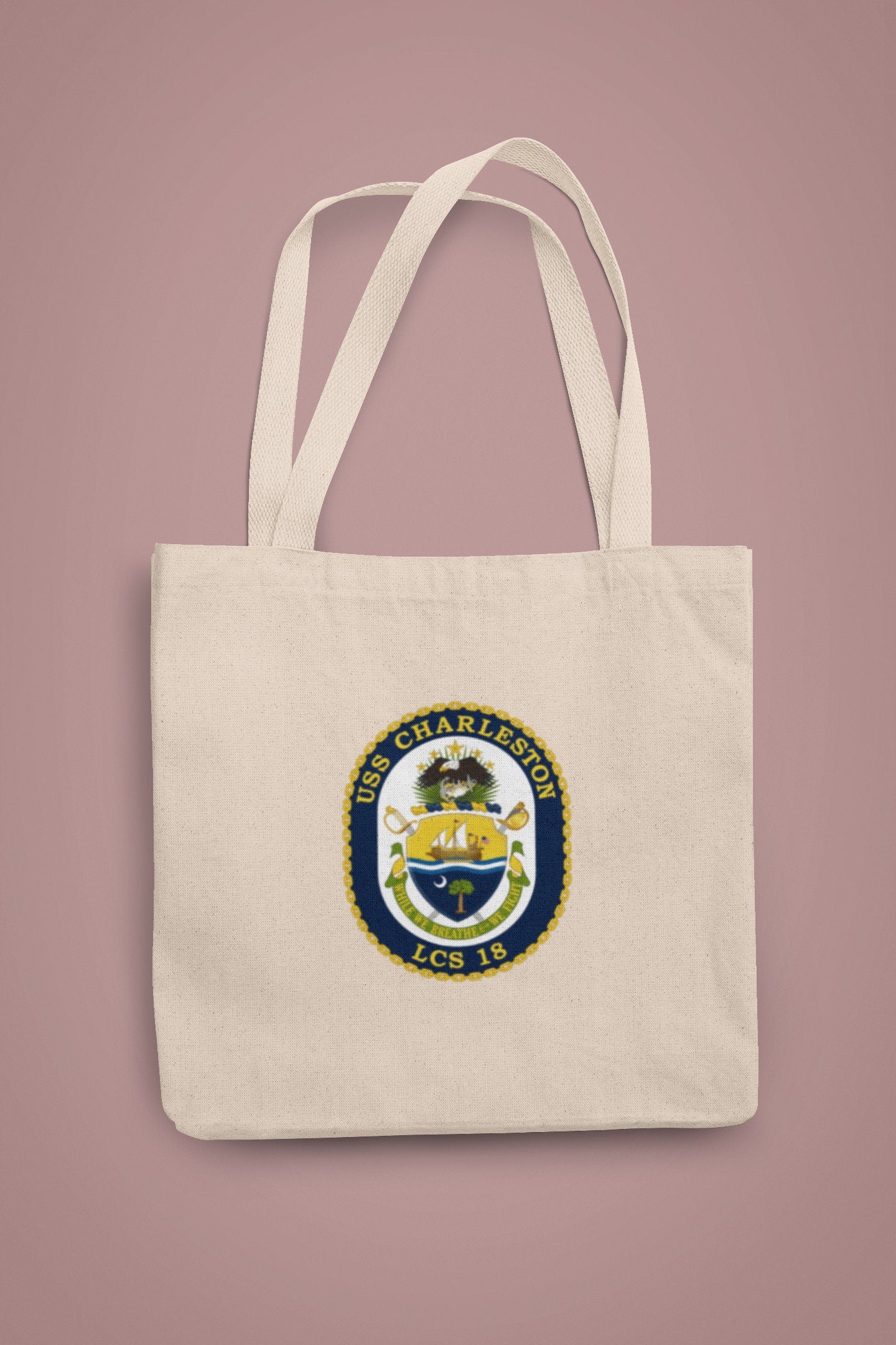 USS Charleston LCS-18 Badge Iron On Heat Transfer Vinyl HTV Independence Class Littoral combat ship