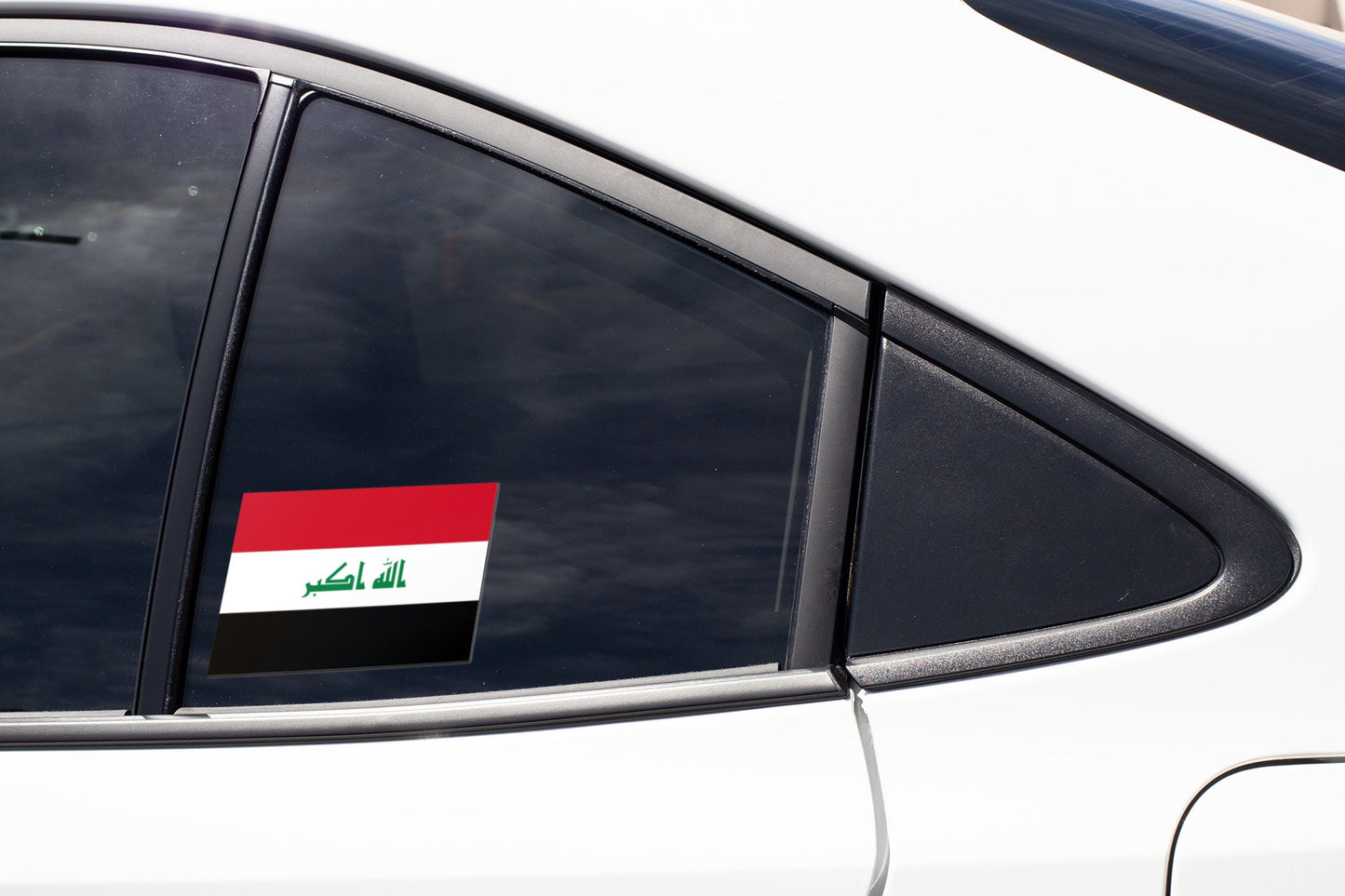 Iraq Flag Sticker Decal / Republic of Iraq / Baghdad / Iraqi