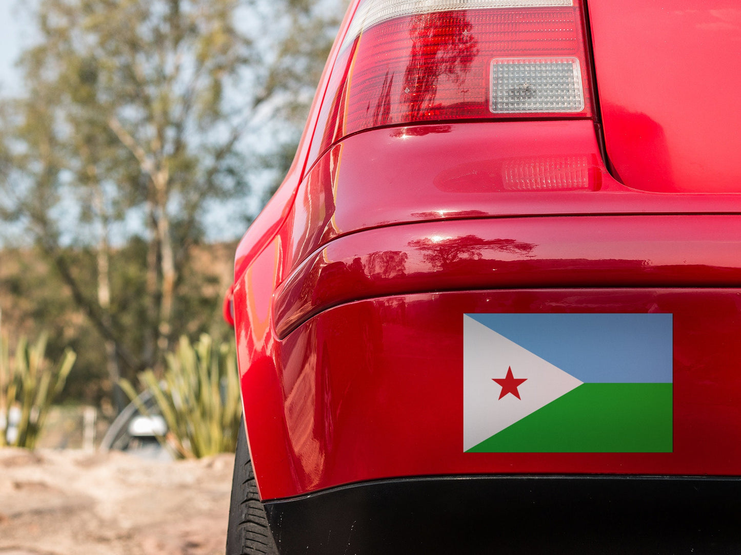 Djibouti Flag Sticker Decal