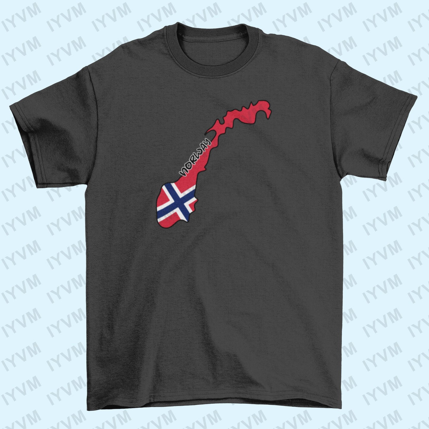 Norway Map Iron On Heat Transfer Vinyl HTV / Norwegian / Kingdom of Norway / Oslo