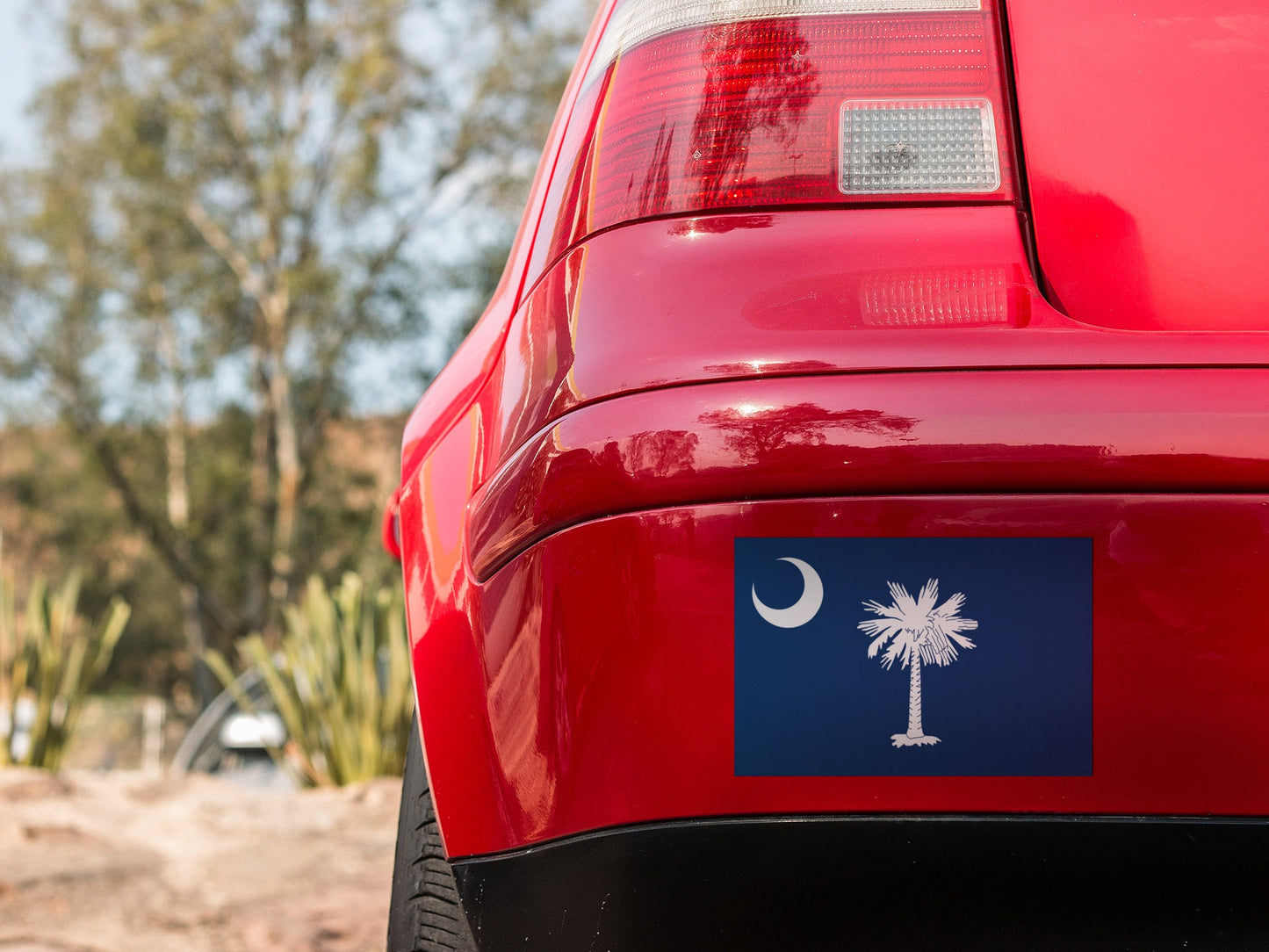 South Carolina Flag Vinyl Sticker Decal - Palmetto State Pride