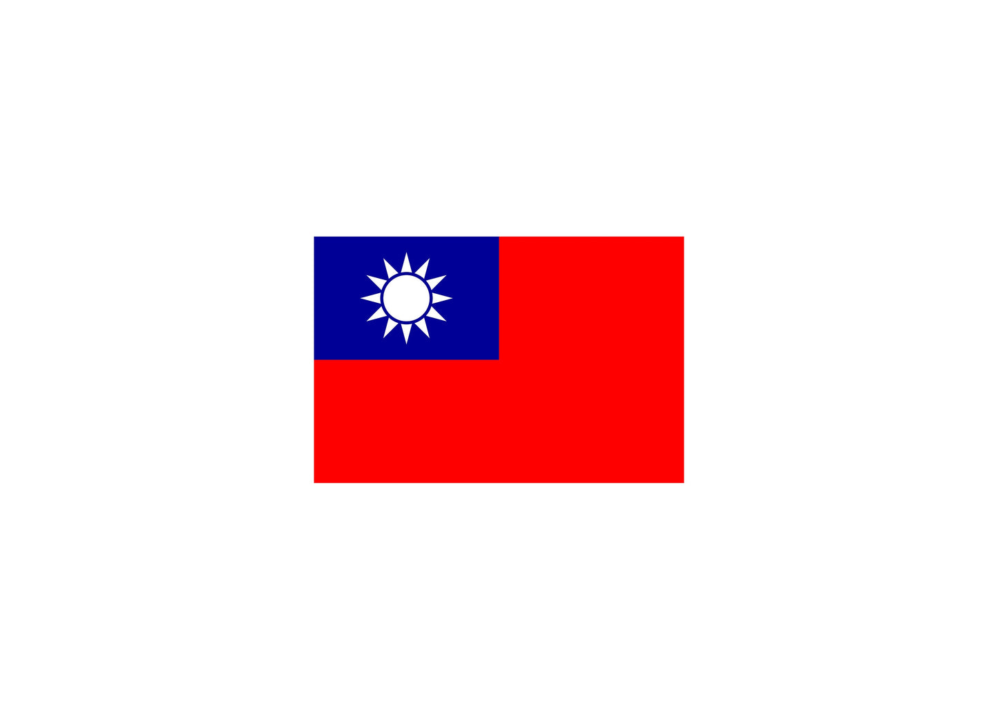 Taiwan Flag Sticker Decal
