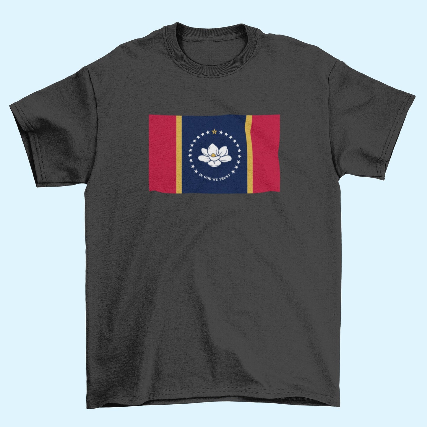 State of Mississippi Flag Iron On Heat Transfer Vinyl HTV  Mississippi State  Jackson  The Magnolia State  The Birthplace of America's Music