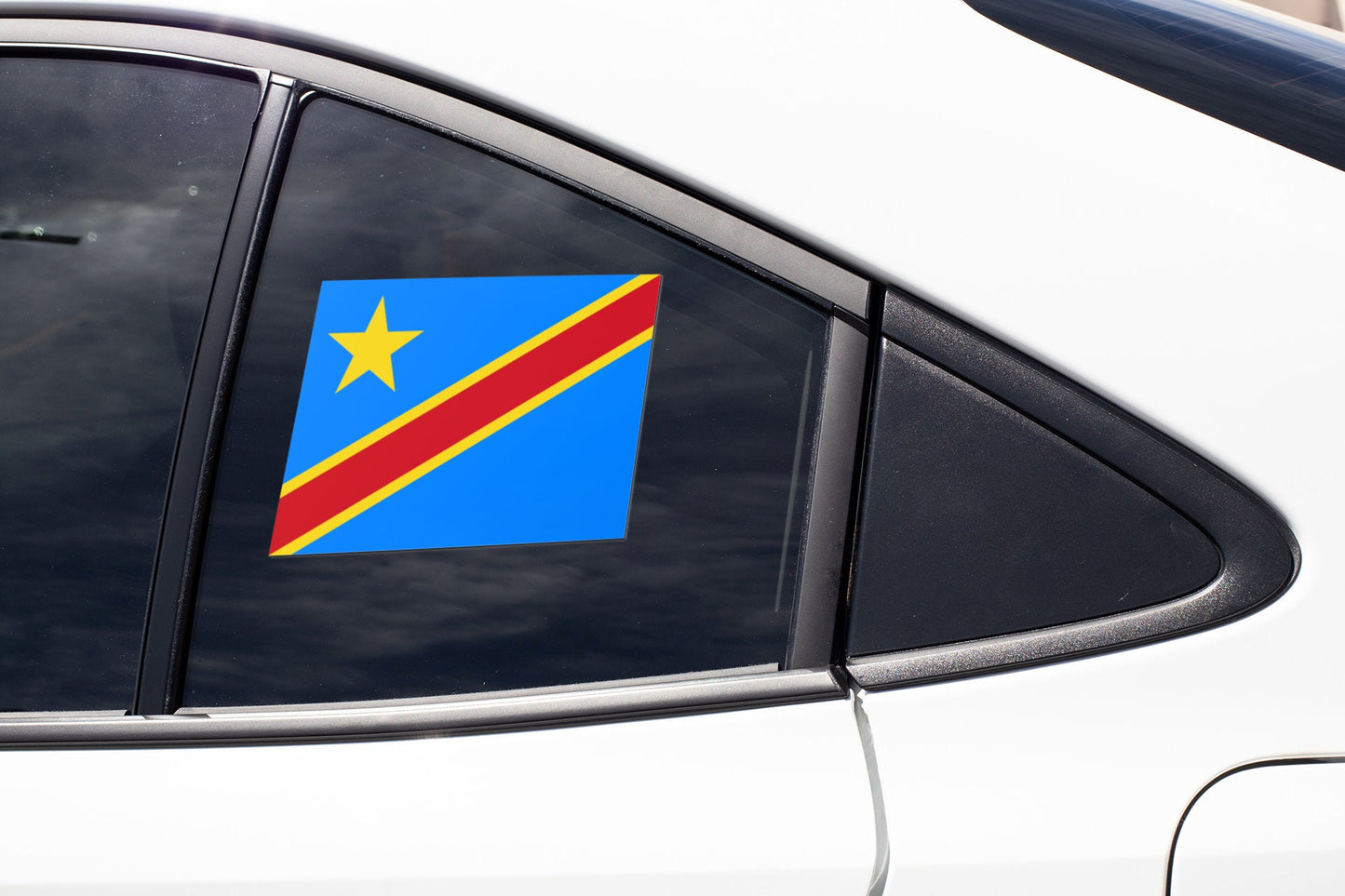 Democratic Republic of the Congo Flag Sticker Decal