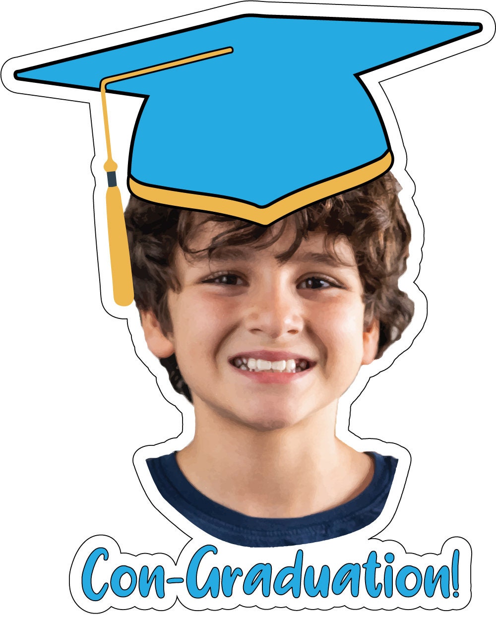 Graduation Party Customized Sticker Decal Goody Bag Graduation Cap Photo Stickers Custom Graduation Labels stickers Envelope Seals