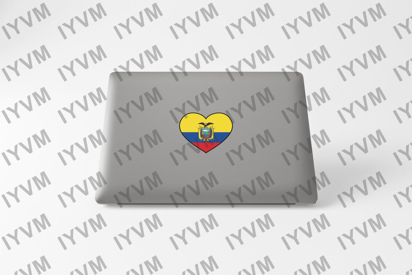 Ecuador Flag Heart Sticker Decal / Republic of Ecuador / Dios, patria y libertad / Quito / Ecuadorian