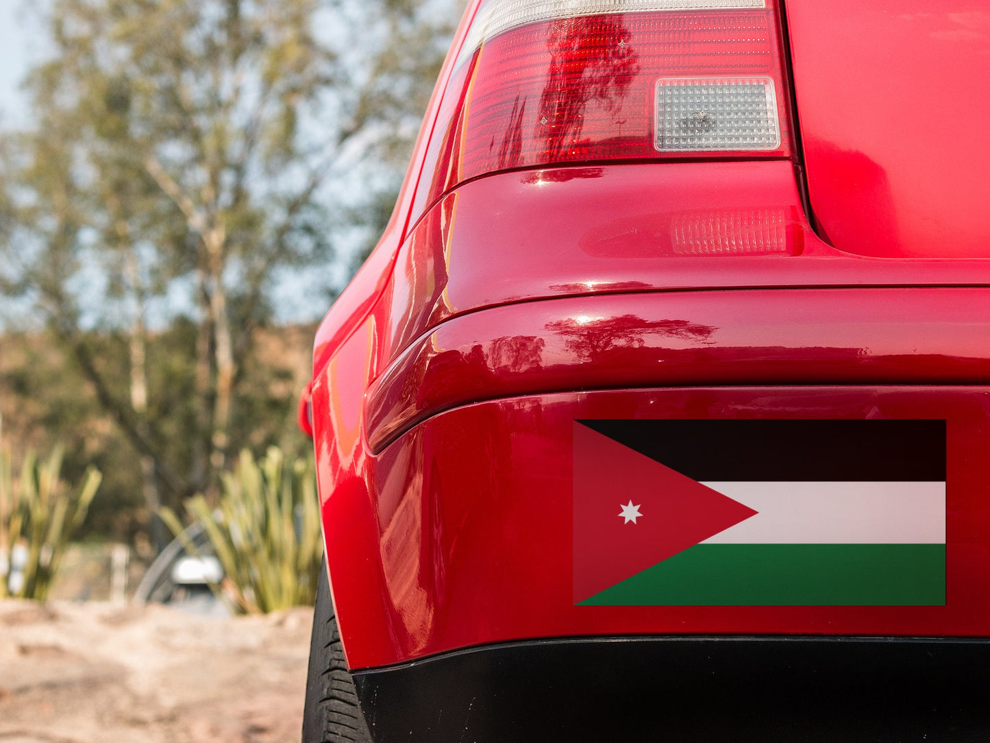 Jordan Flag Sticker Decal / Hashemite Kingdom of Jordan / الله، الوطن، الملك / Amman /