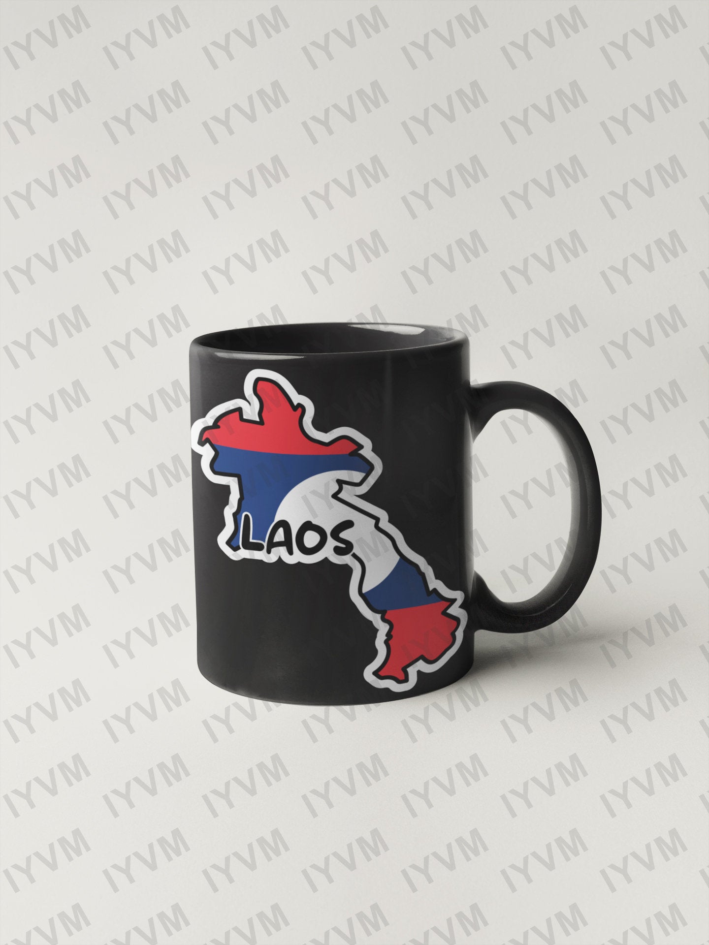 Laos Map Flag Sticker Decal / Lao People's Democratic Republic /  Vientiane / Lao Laotian /
