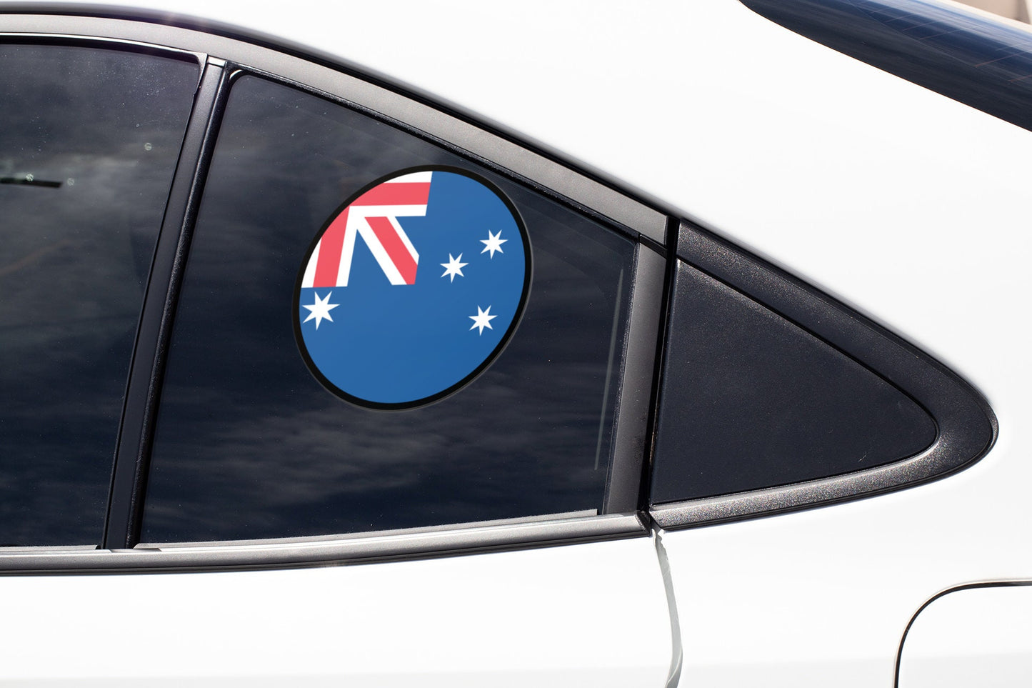 Australia Flag Circle Sticker Decal