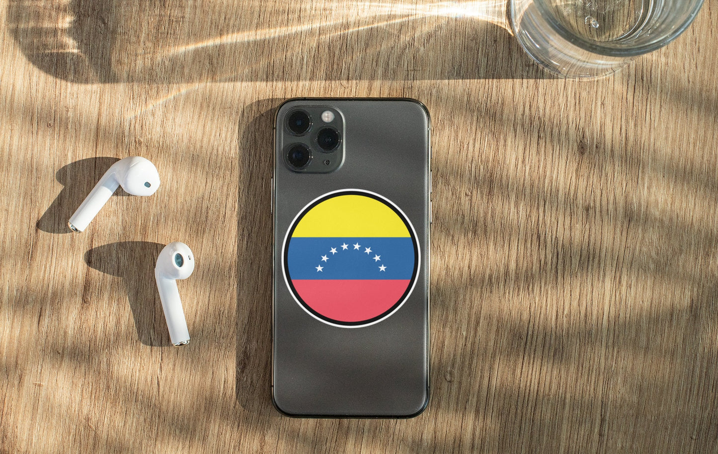 Venezuela Flag Circle Sticker Decal