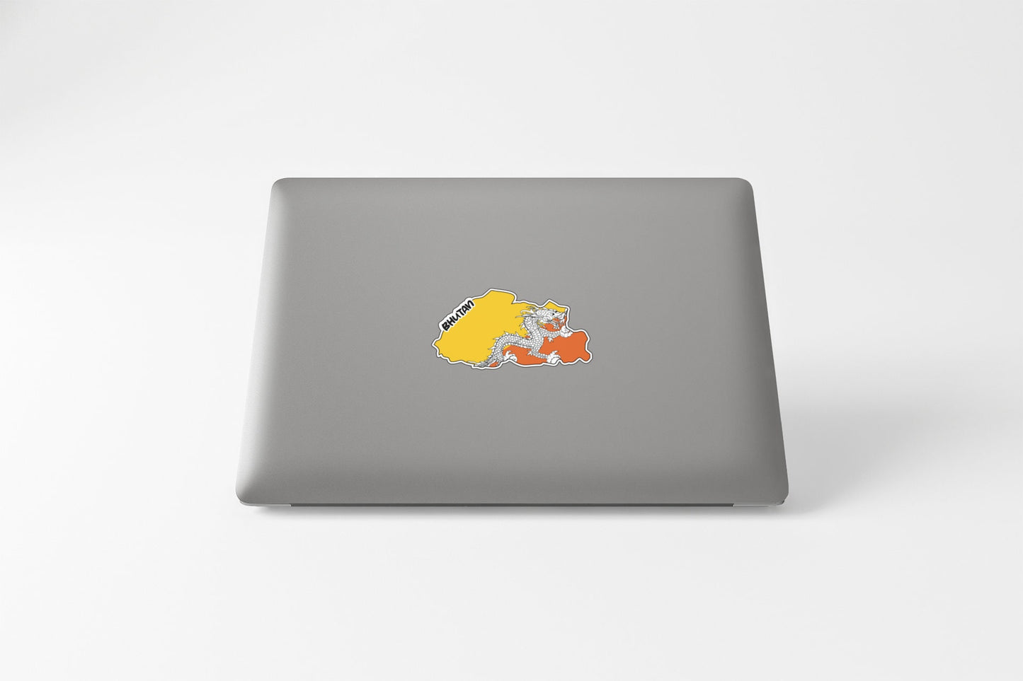 Bhutan Map Flag Sticker Decal