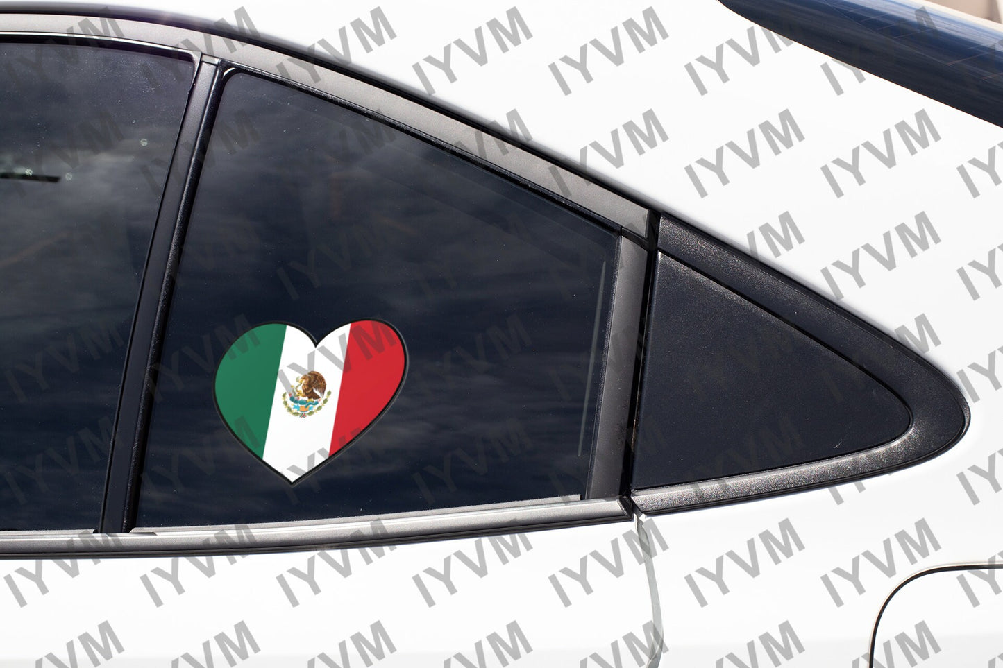 Mexico Flag Heart Sticker Decal / United Mexican States / Estados Unidos Mexicanos / La Patria Es Primero / Mexico City