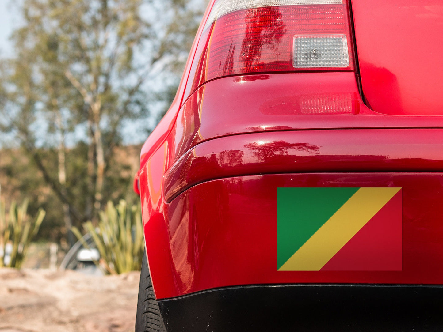 The Republic of Congo Flag Sticker Decal