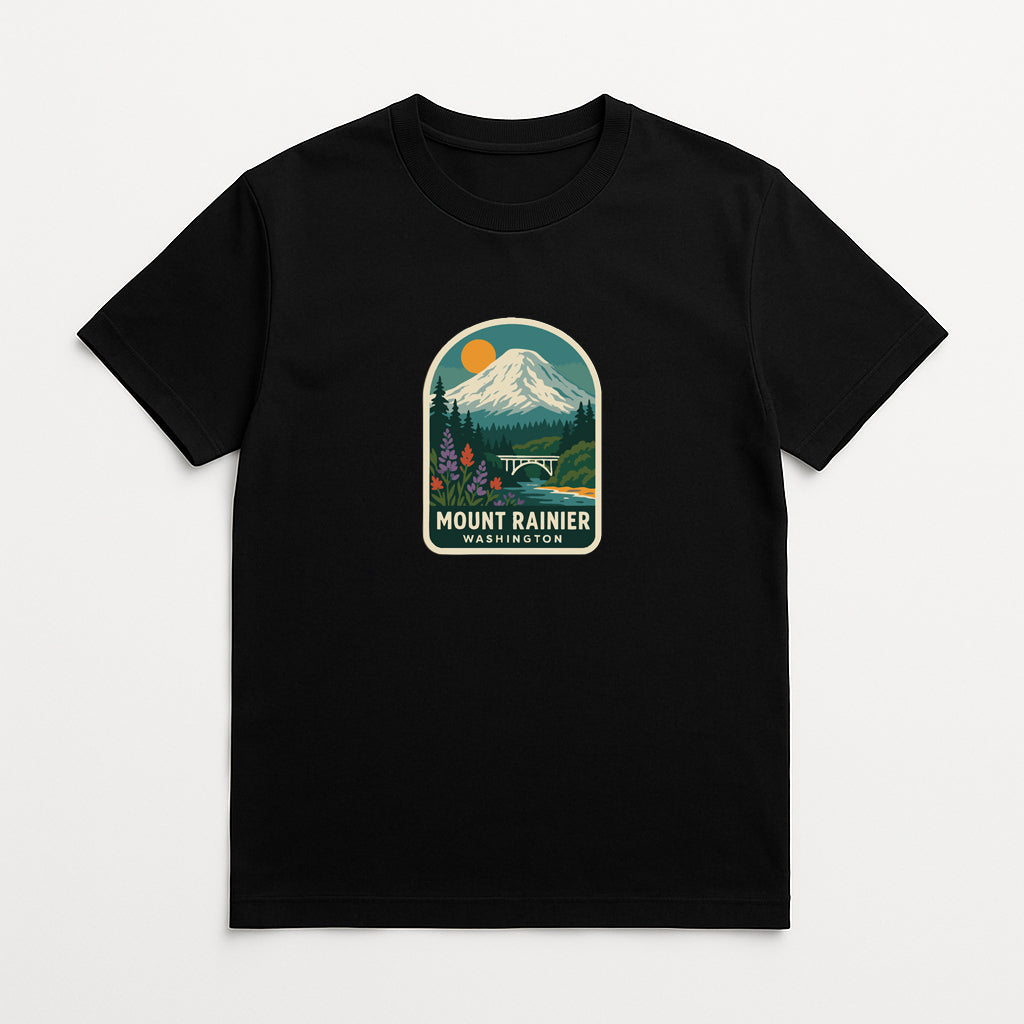 Mount Rainier Washington Iron On Heat Transfer Vinyl HTV Die-Cut Symbolic