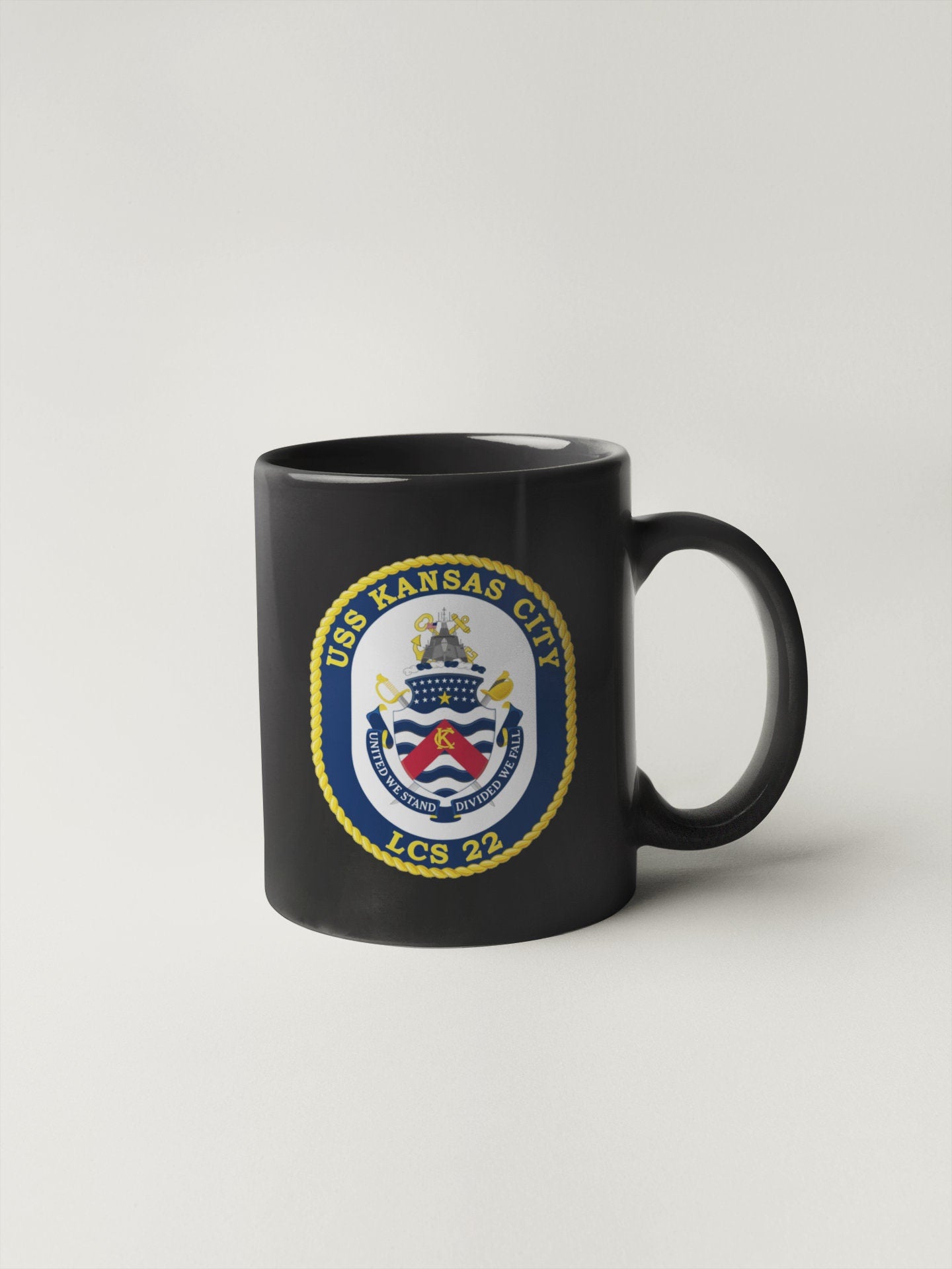 USS Kansas City LCS-22 Badge Sticker Decal Independence Class Littoral combat ship Car Sticker Bumper Sticker for Car Emblem