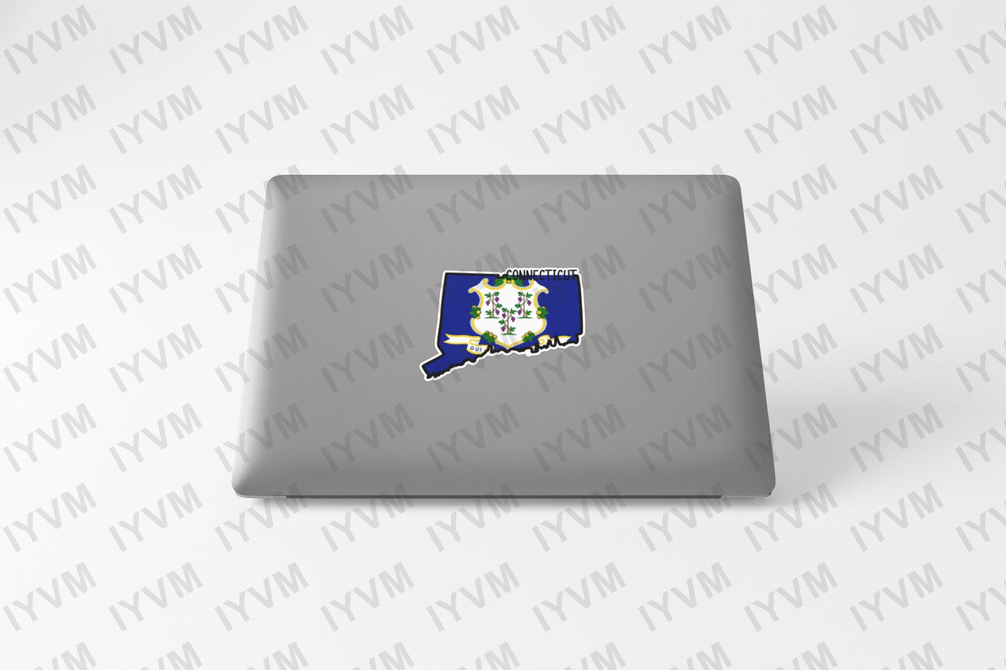 State of Connecticut Map Flag Sticker Decal  USA Connecticut State  Hartford  The Constitution State  Nutmeg State  Provision State /