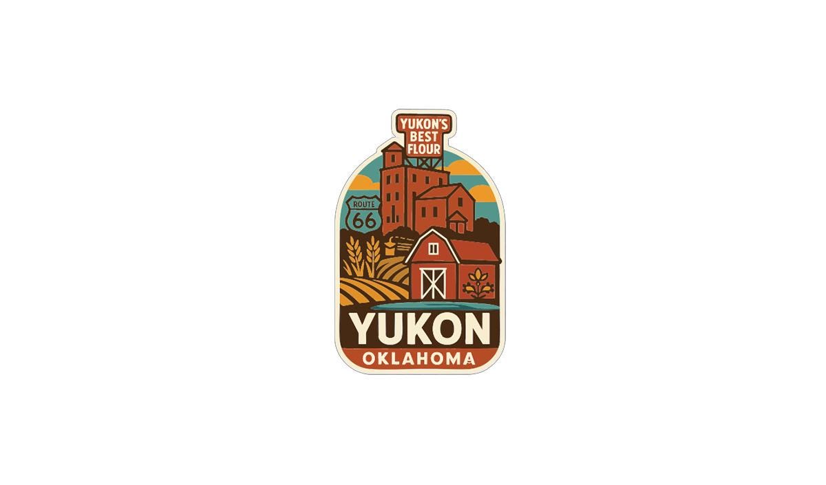 a logo for Yukon, Oklahoma.