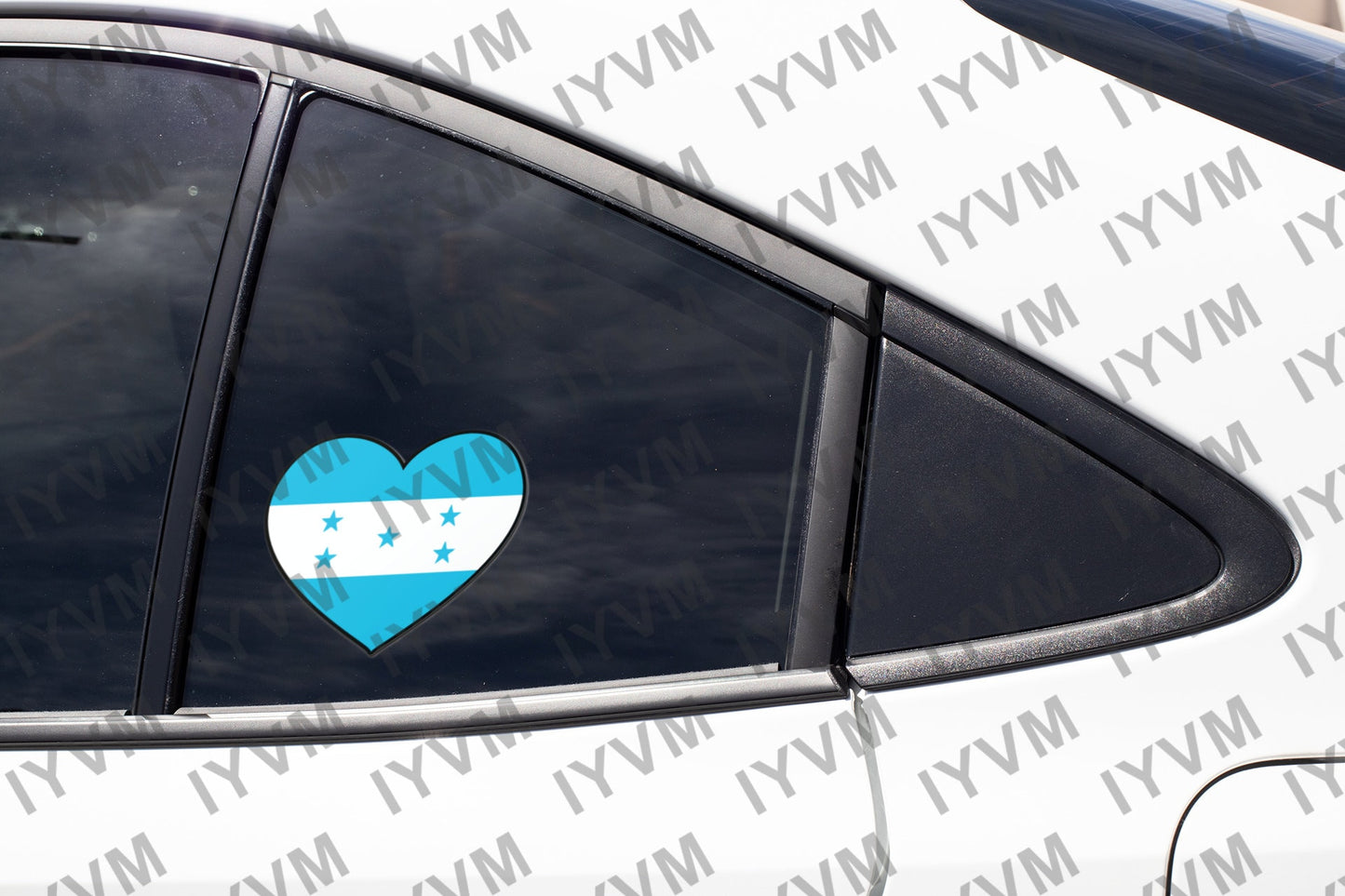 Honduras Flag Heart Sticker Decal / Republic of Honduras / Libre, Soberana e Independiente / Tegucigalpa / Honduran