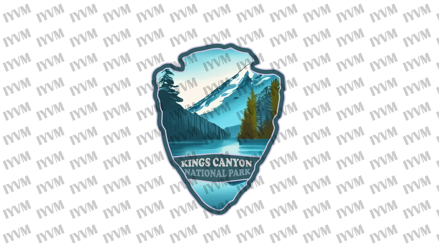 Kings Canyon National Park Sticker Decal - US National Parks Series