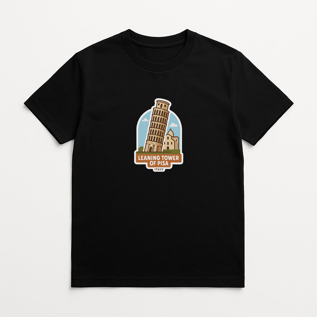 Leaning Tower of Pisa Italy Iron On Heat Transfer Vinyl HTV Die-Cut Symbolic