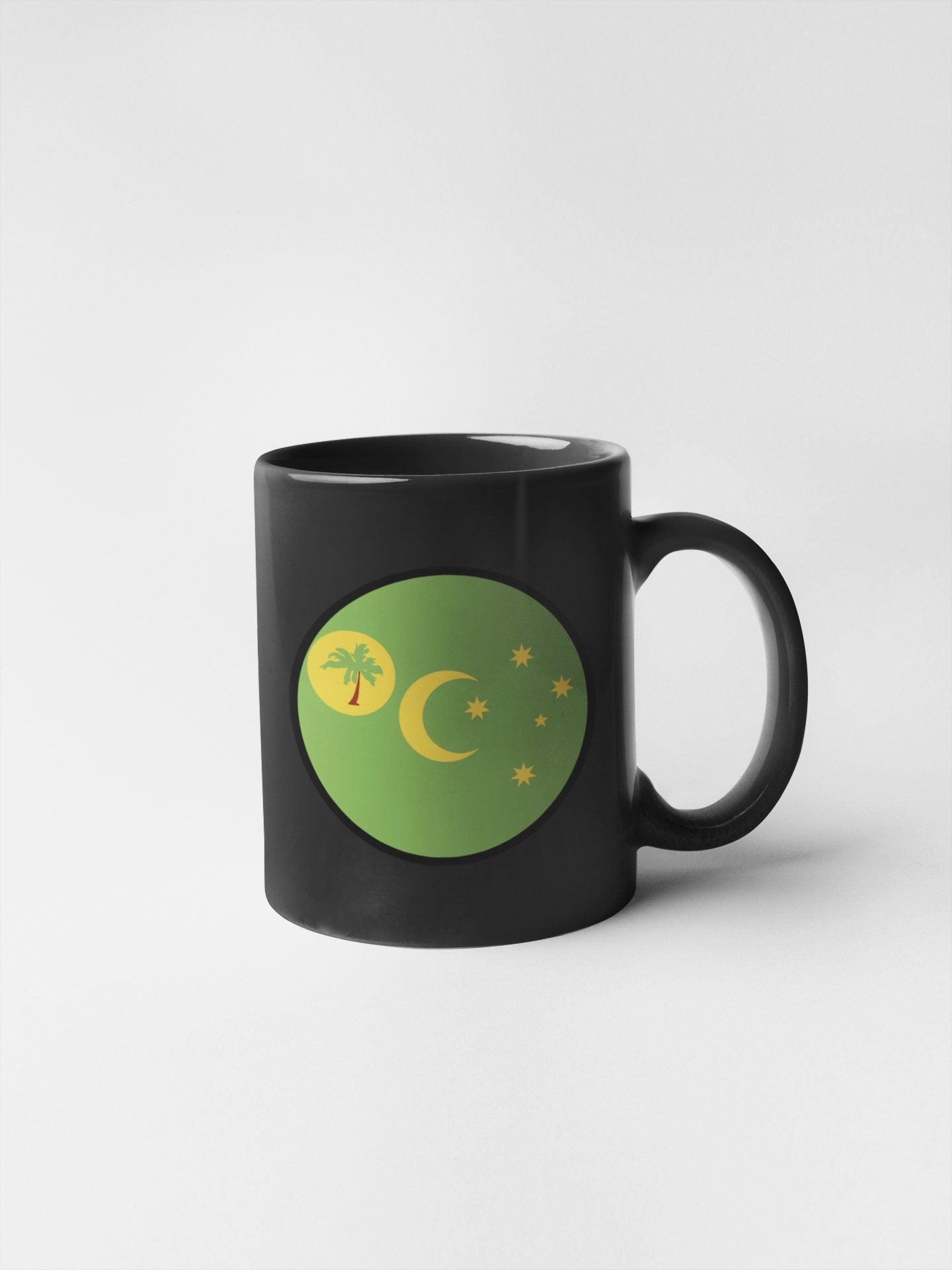 Cocos Islands Flag Circle Sticker Decal