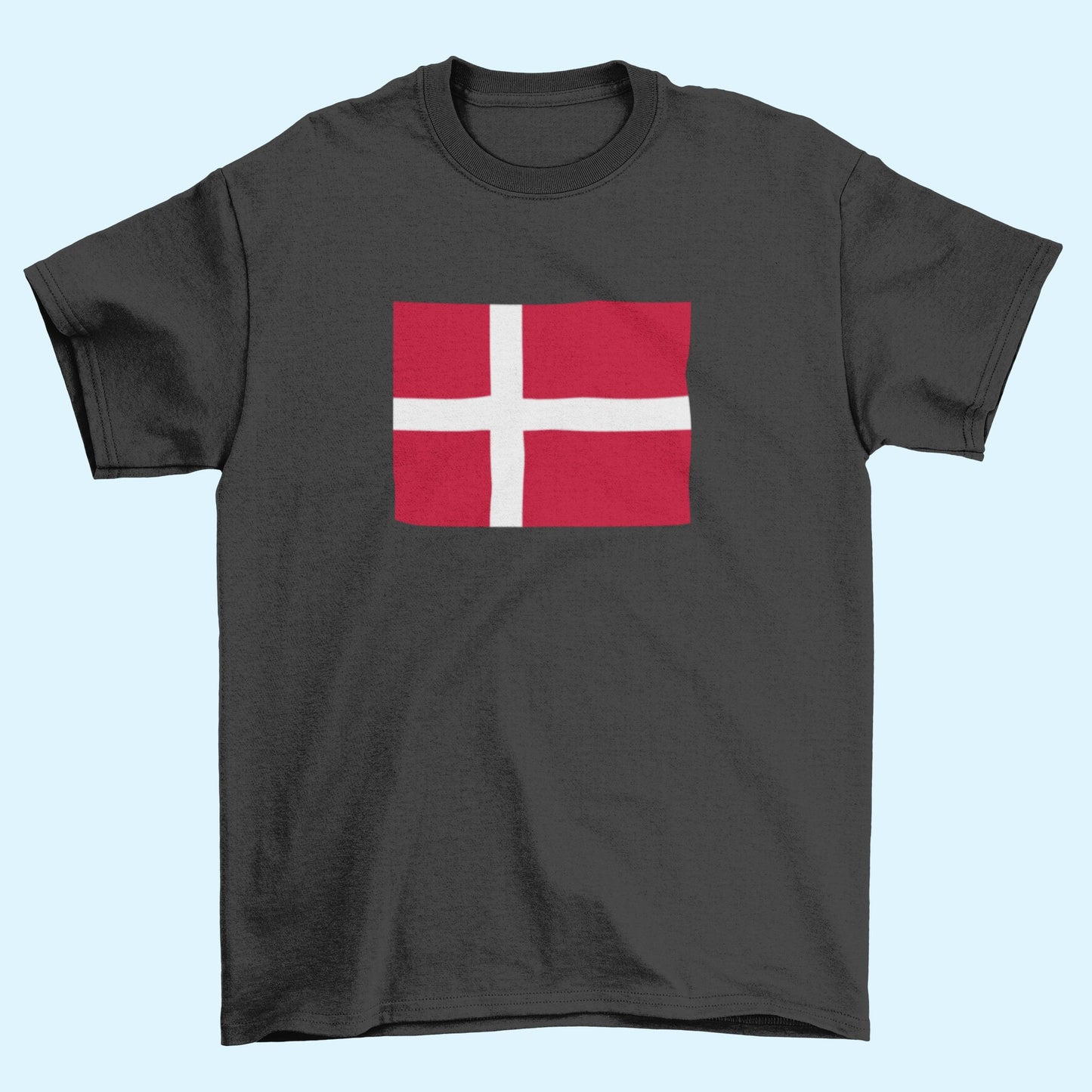 Denmark Flag Iron On Heat Transfer Vinyl HTV / Copenhagen / Guds hjælp, folkets kærlighed, Danmarks styrke / Danish