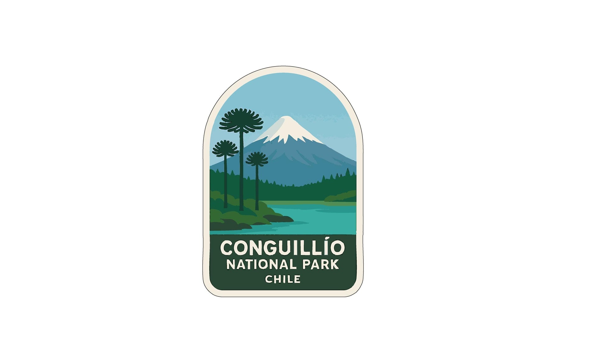 a logo for Conguillo National Park in Chile.